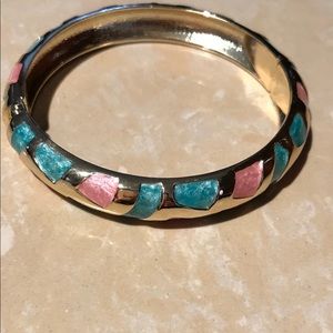 Marblized Gold Bangle